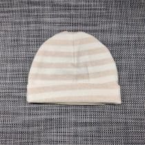 natural color organic cotton striped hat