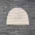 natural color organic cotton striped hat