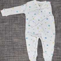 Organic Cotton Sleepsuit Stars