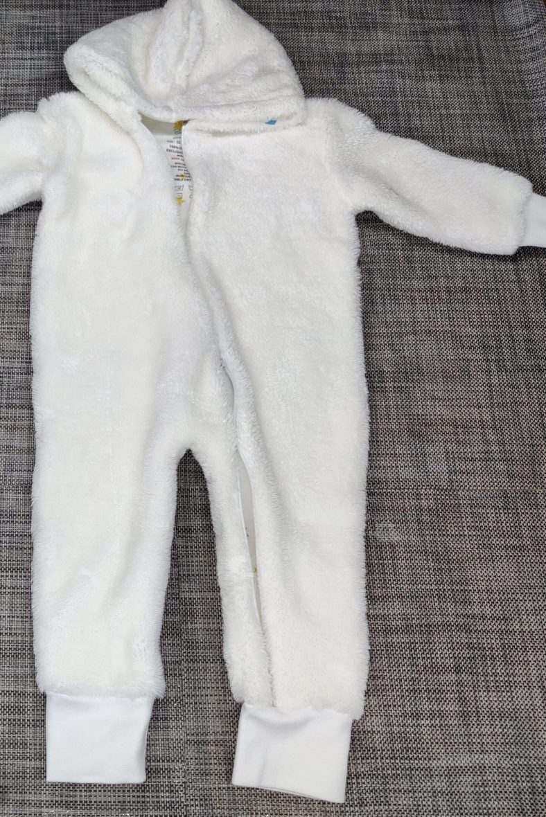 Baby Pramsuit Organic Cotton Stars