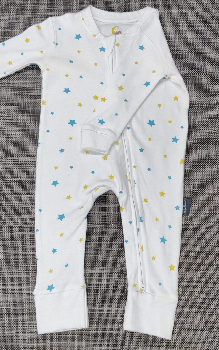 Organic Cotton Romper Stars