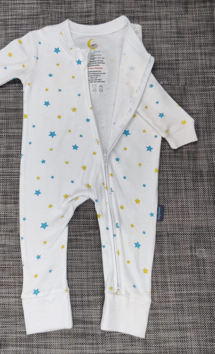 Organic Cotton Romper Stars