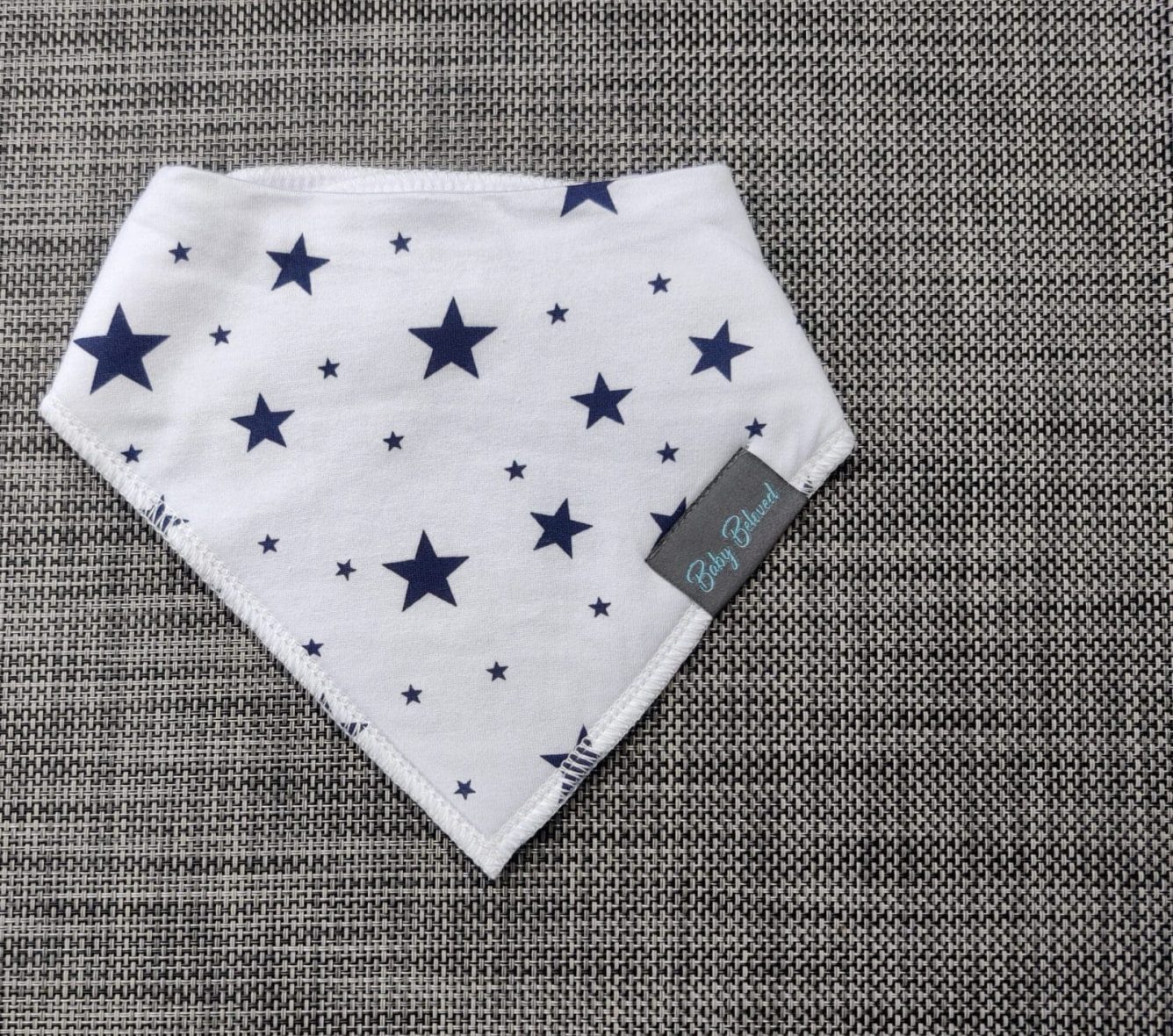 Bandana Baby Bib Night Stars Organic Cotton 3 Layer