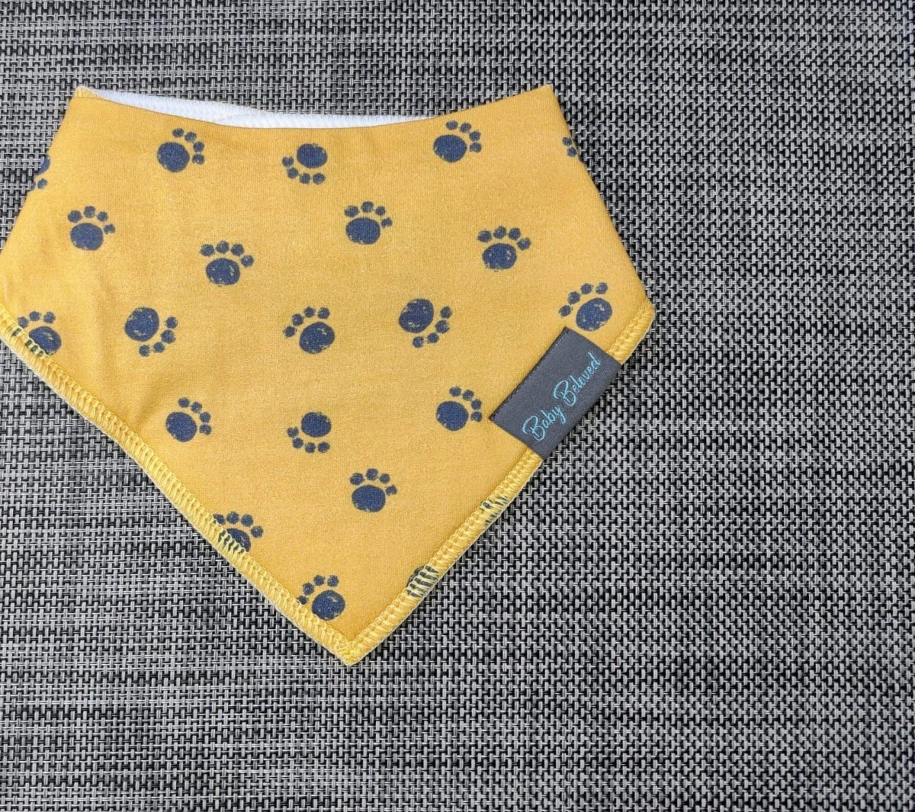 Baby Bibs Ireland Pitter Patter Paws Organic Cotton 3 Layer Bandana Bib