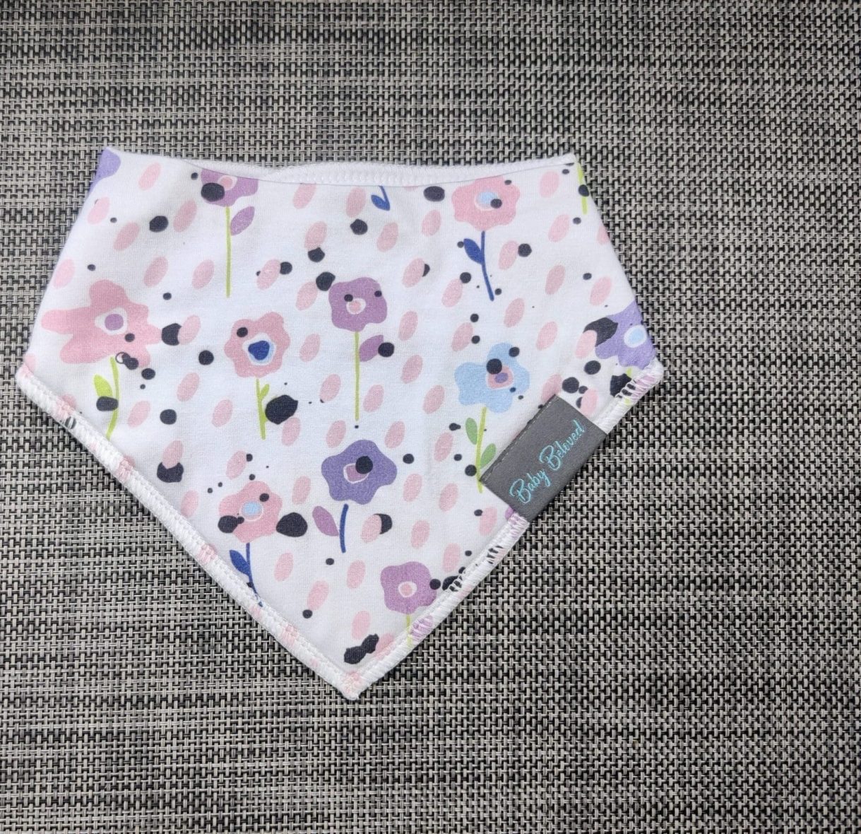 Baby Bandana Bib Secret Garden Organic Cotton 3 Layer