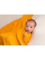 Square Baby Blanket Ochre