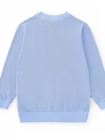 Easy-Dressing Light Sweater Organic Cotton Love BCN Perfect Blue