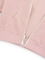 Easy-Close Light Hoodie Organic Cotton Love BARCELONA Perfect Pink