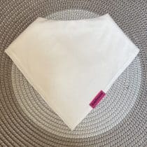 white baby bandana bib