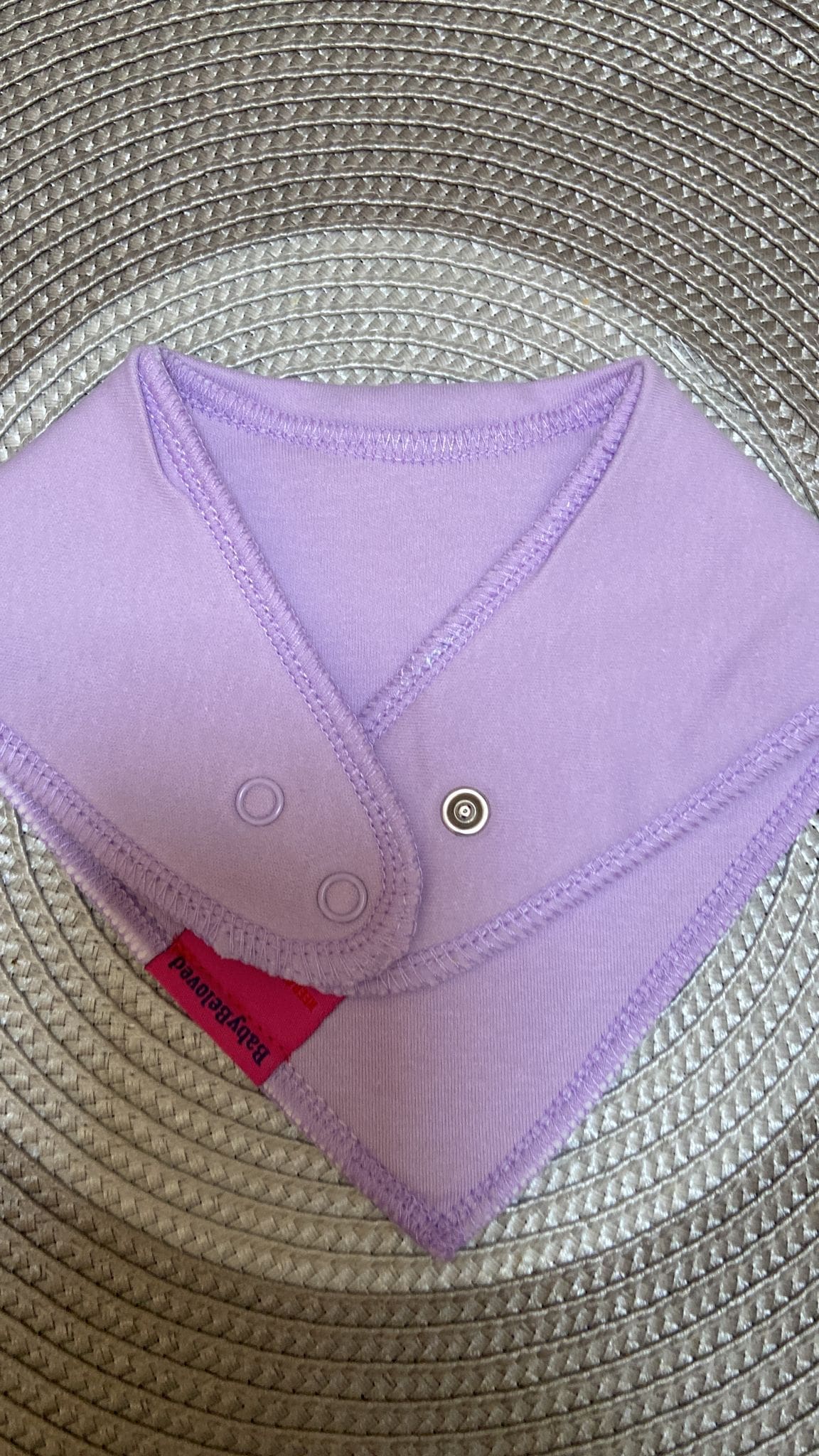 purple toddle bib