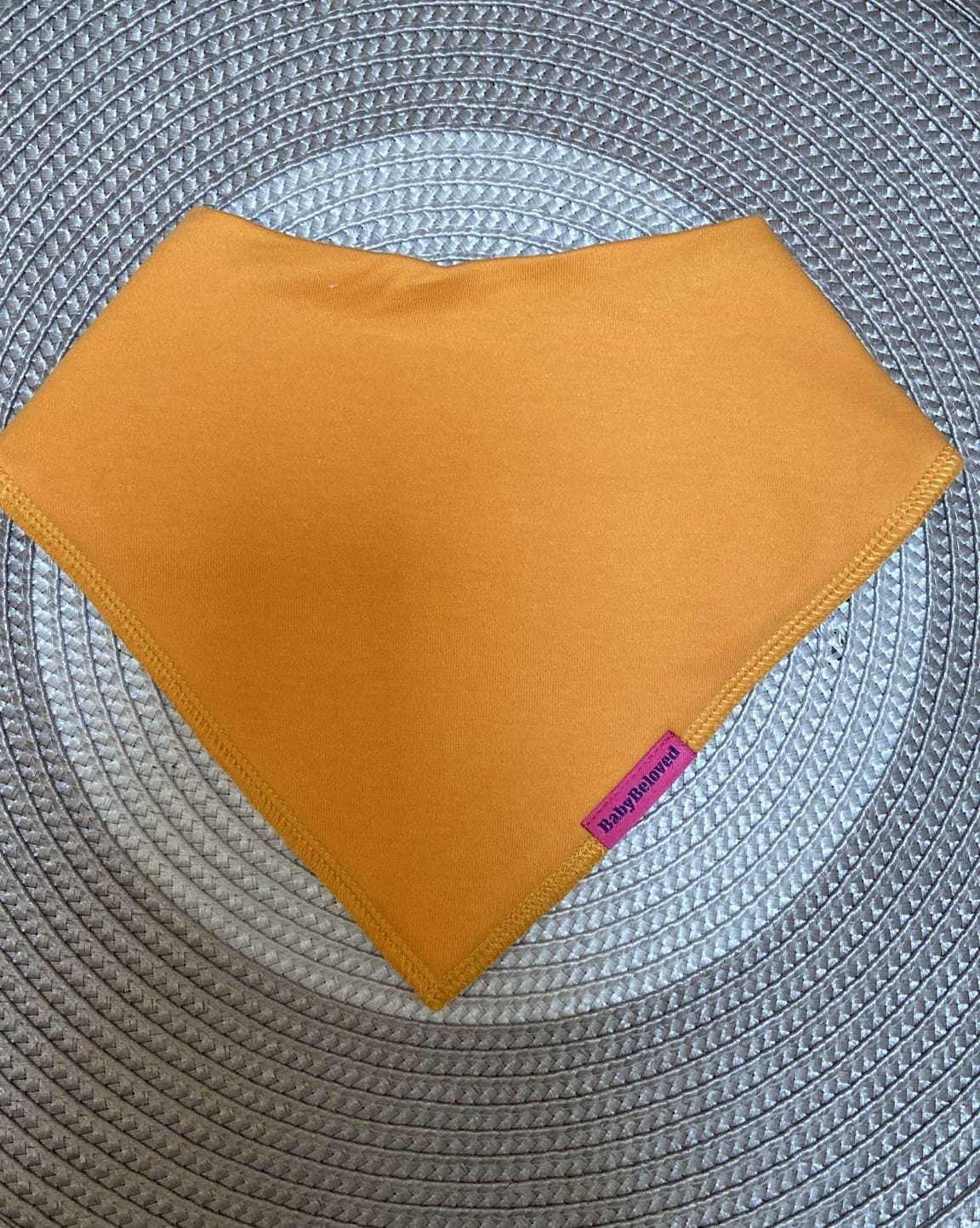 Toddler Orange Bandana Bib