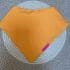 orange toddler bib