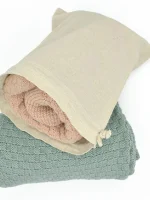 Soft Baby Blanket Jeans Plaid Blanket