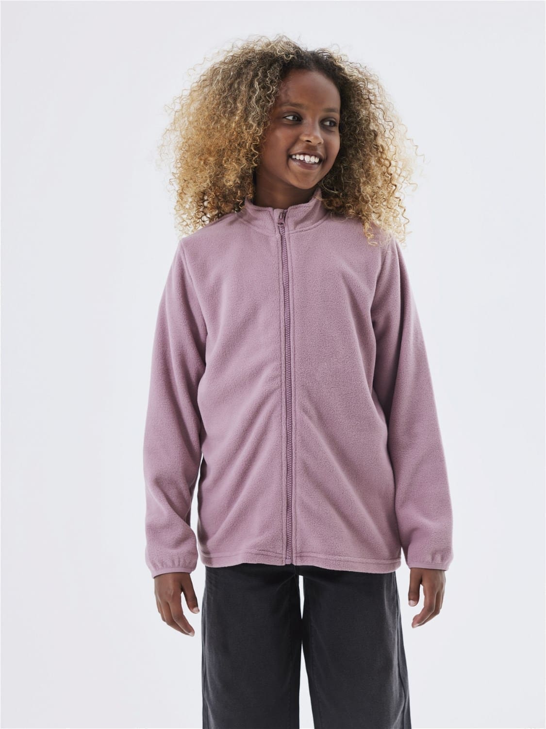 Name It Fleece Cardigan Wistful Mauve